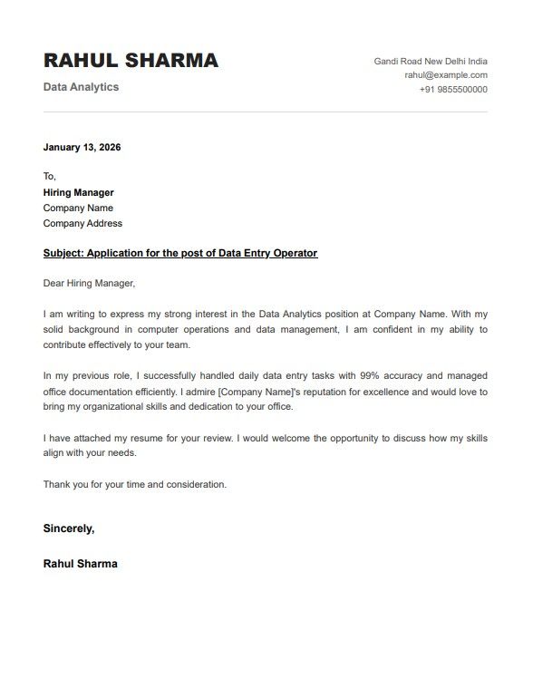 AI Cover Letter Builder Illustration